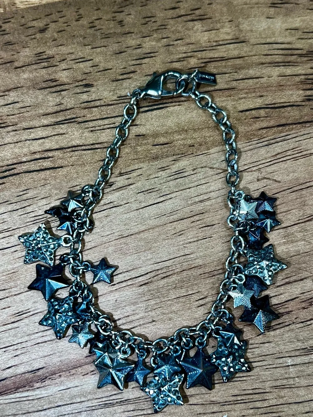 Coach Y2K Vintage Dangling Stars Gunmetal
